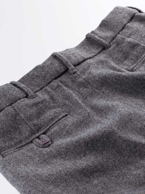 Filippa K Terry Flannel Trousers Dark Grey Mel at CareOfCarlcom