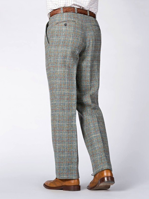 Blue Mist Harris Tweed Trousers | Peter 