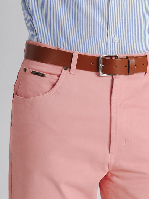 Men's Nantucket Pink Jeanos Chino Jeans Front Pocket