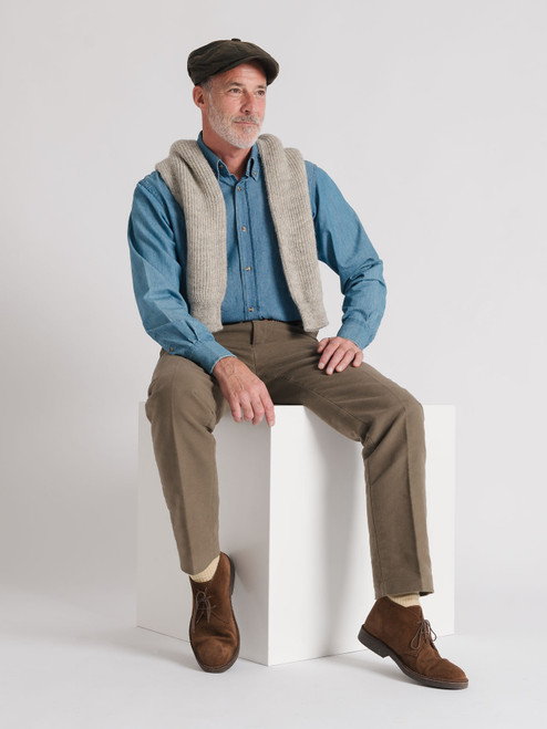 Moleskin Trousers in Cranberry — C.D. Rigden & Son Country Classics