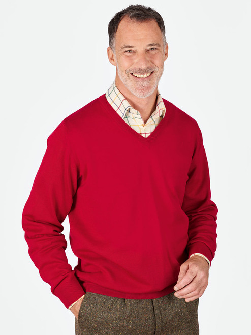 Wool v neck on sale jumper