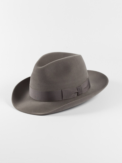 Men's Grey Haydock Fur Felt trilby Hat