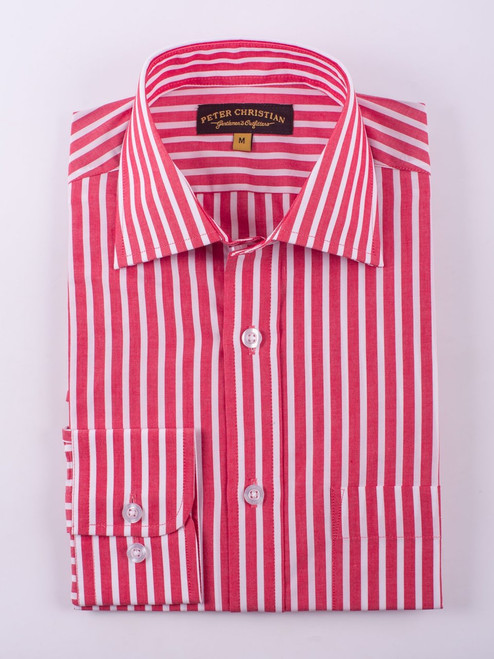 Red Bengal Stripe Shirt | Peter Christian