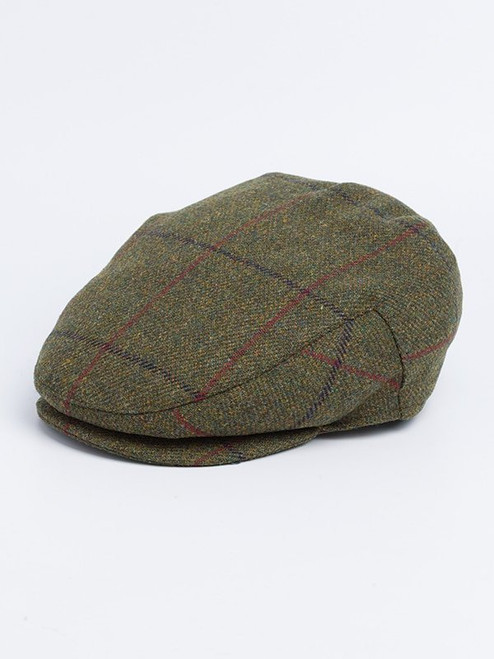 Men's Brown Waterproof Tweed Flat Cap