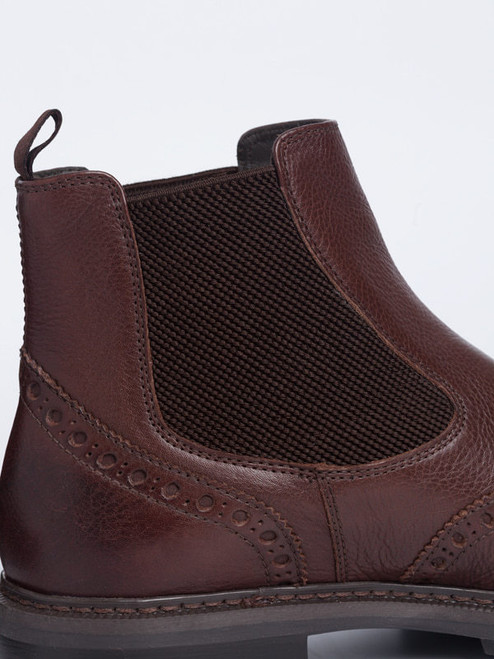 Men's Brown Geox Brenson Chelsea Boots 