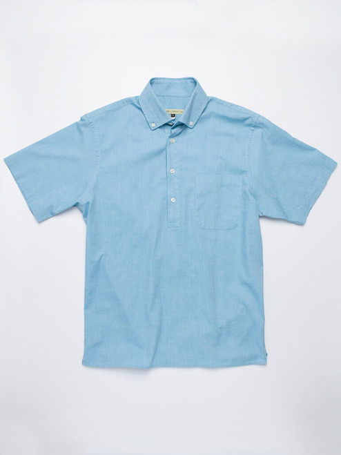 Turquoise Short Sleeve Popover Shirt