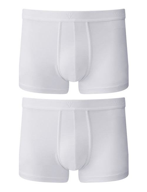 White Vedoneire Cotton Stretch Boxer Brief 2 pairs Peter Christian