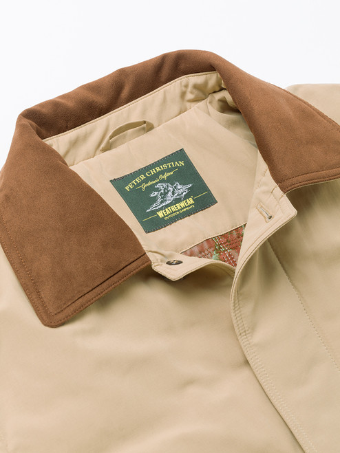 Sand Brown Weatherwear Padded Raincoat | Peter Christian