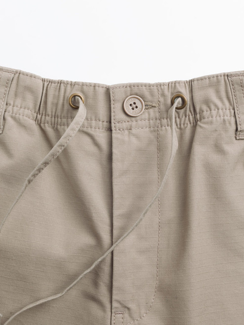 Men's Sand Drawstring Waist Trousers Details