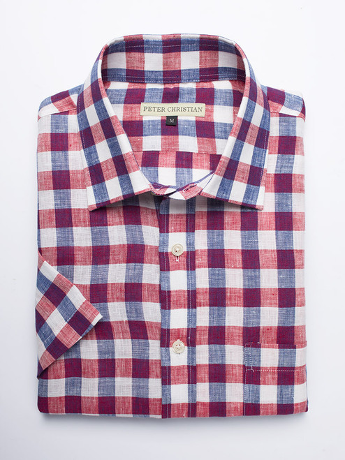 Check shirt half sleeves Clearance