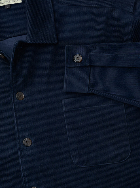 Navy Corduroy Chore Jacket  Cuff