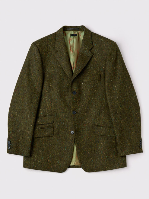 Magee of Ireland Windowpane Tweed Oxford Shooting Jacket Sz: 46R