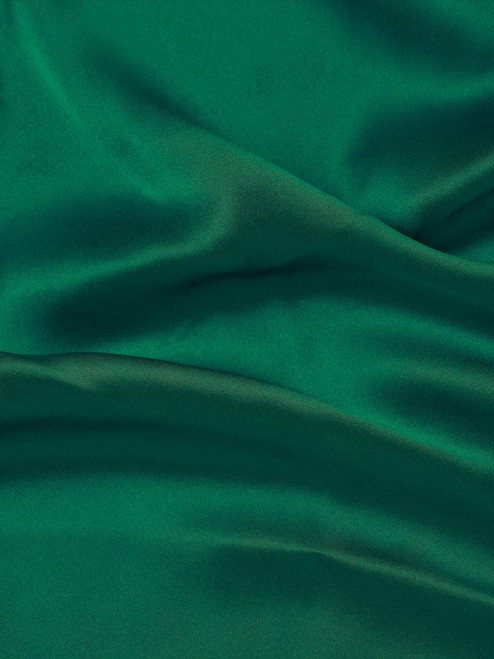 Men's Green 100% Pure Silk Pocket Square Handkerchief Close Up