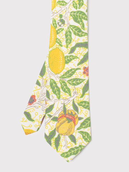 William Morris Pattern Gold Fruit Tie