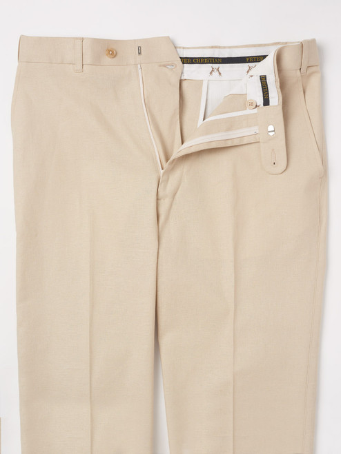 Slim Fit Linen suit trousers - Light beige marl - Men | H&M