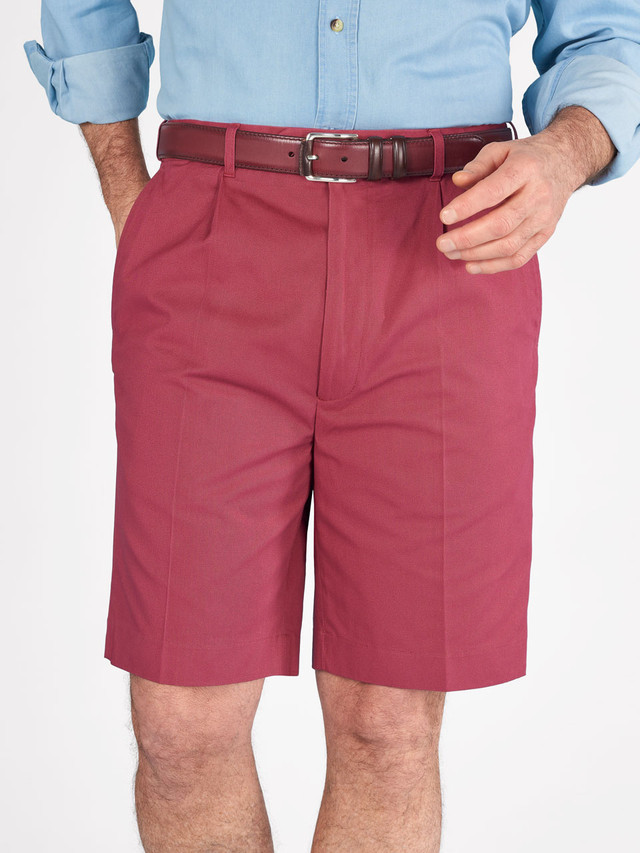 Peter Christian Men's Sky Cotton Stretch Flat Front Shorts