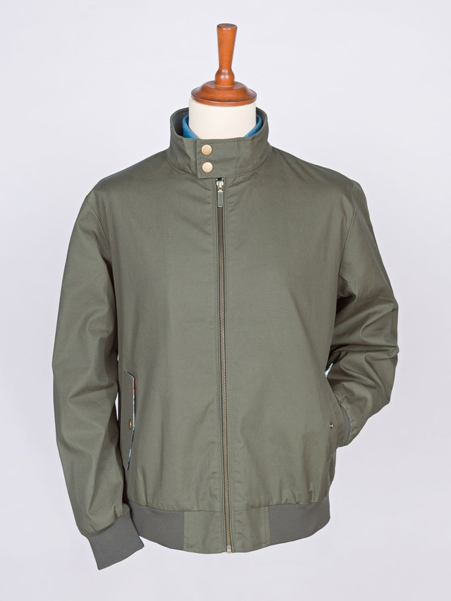 Olive Green All-Weather Harrington Jacket | Peter Christian