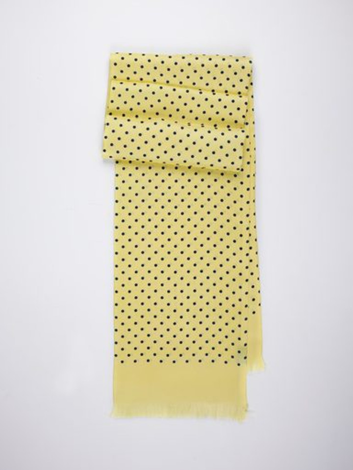 Men's Yellow Birkin Silk Scarf