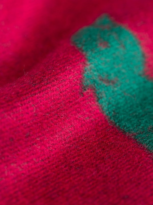 Red and Green Pheasant Print Scarf