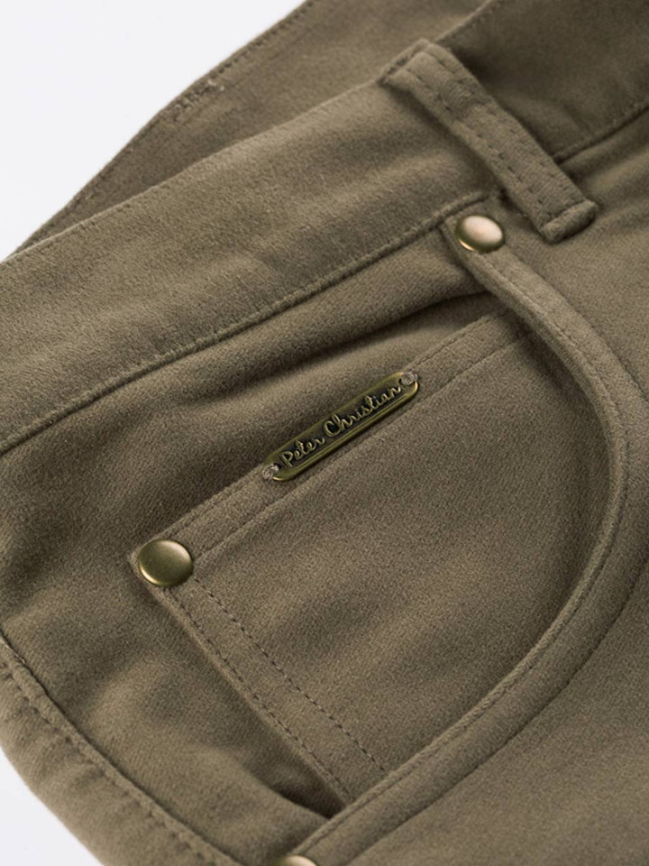 Men's Green  Moleskin Jeans 5 pockets
