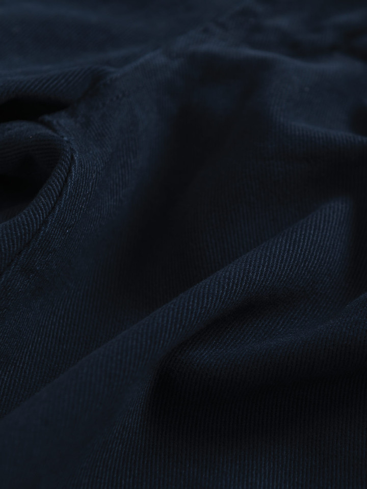 Men's Navy Blue Drill Cotton Jeans Fabric