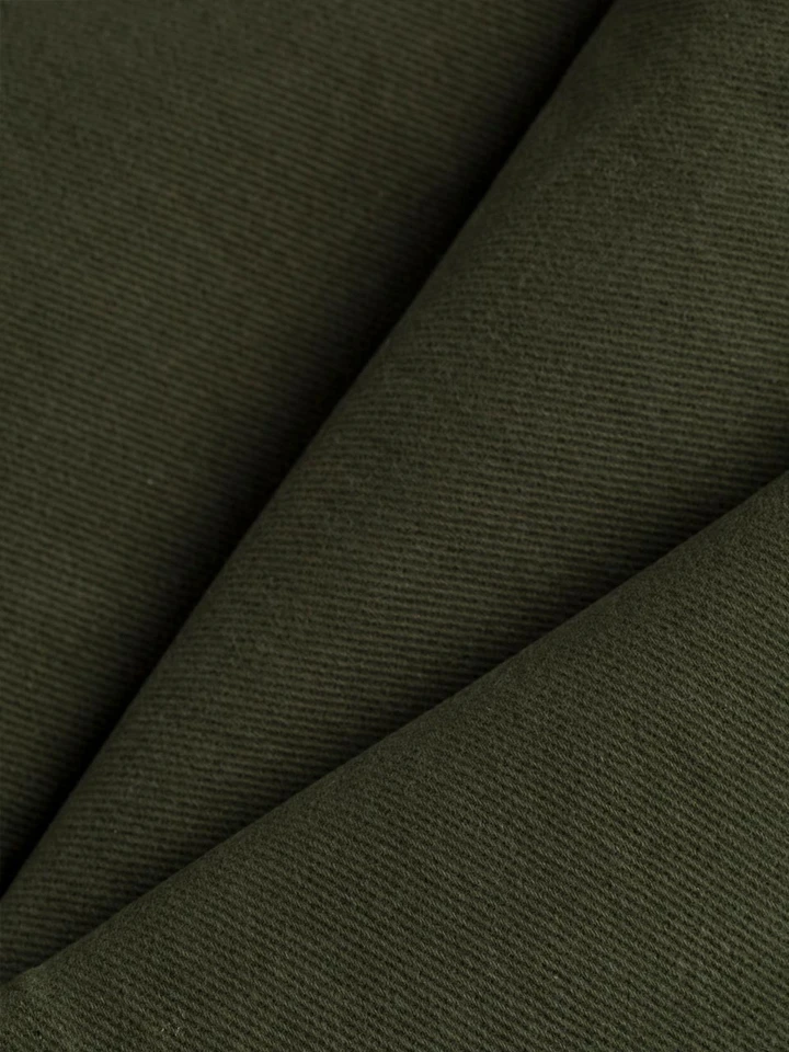 Men's Pine Green Drill Jeans Fabric