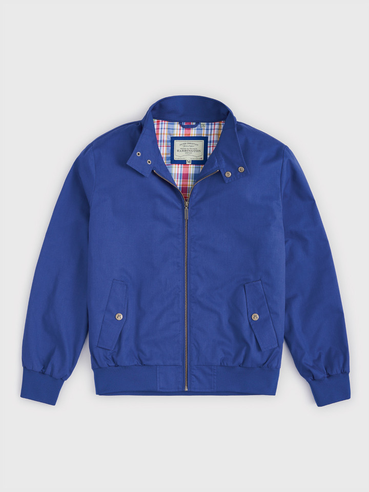 Men's Navy Blue Harrington Jacket Front