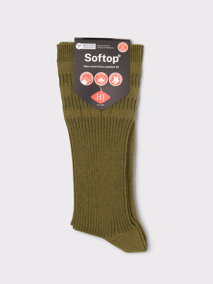 Green HJ Softop Cotton Socks Packaging