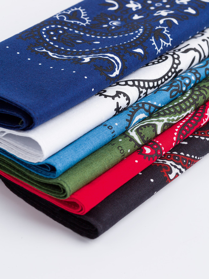 6 Pack Paisley Cotton Neckerchiefs