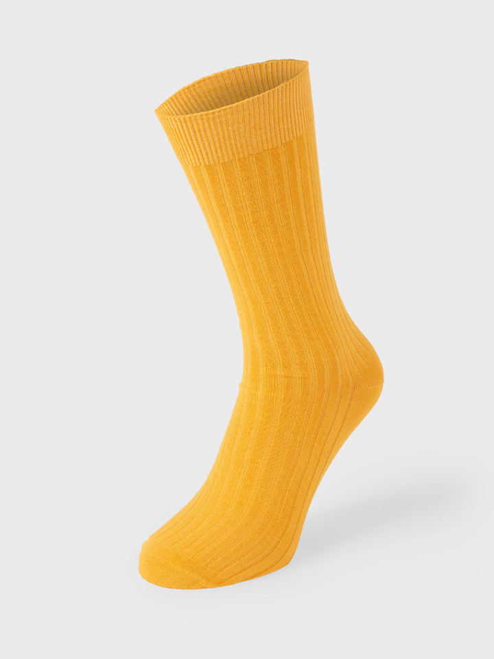 Men's Mustard Yellow Luxury Bamboo Socks