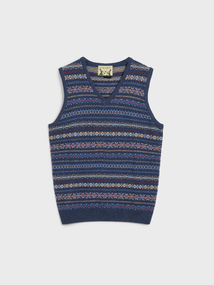 Navy Fairisle Front
