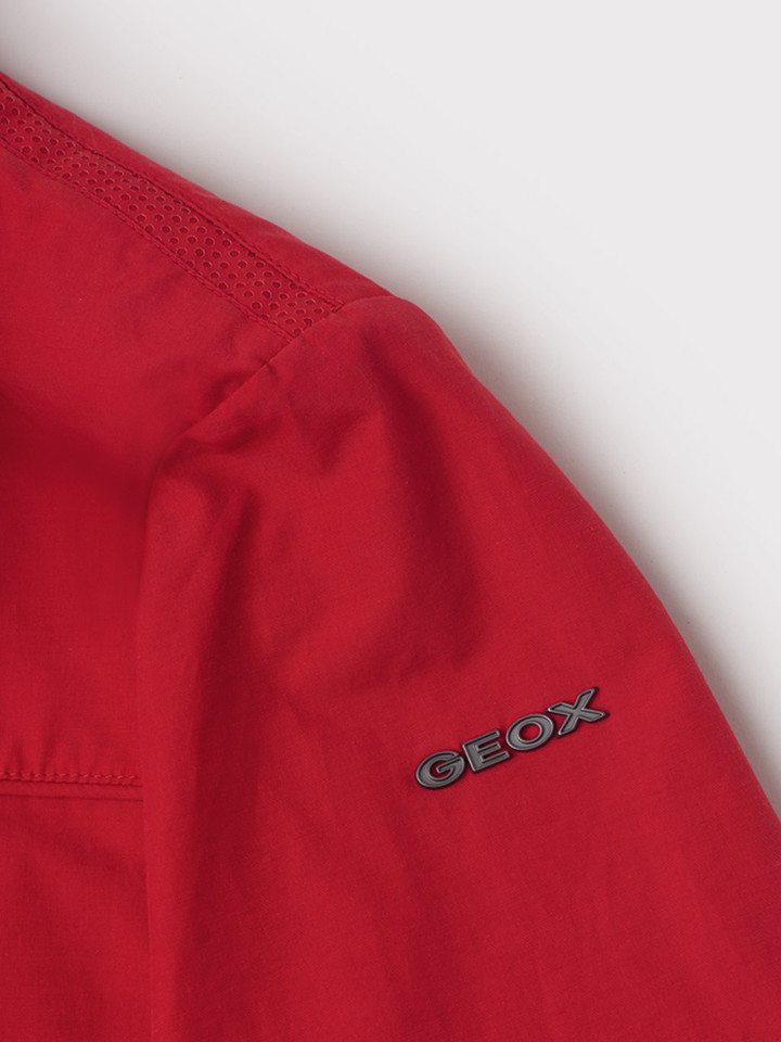 Men's Red Geox Bomber Jacket