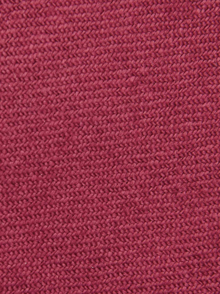 Wine Woven Wool Tie Close Up