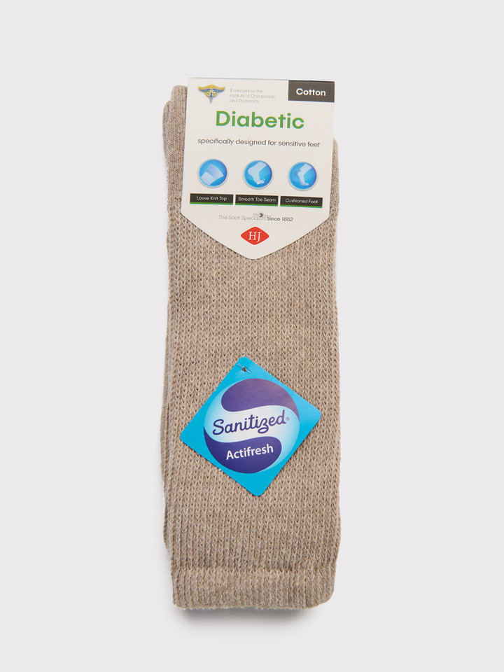 Mens Oat HJ Cotton Rich Diabetic Socks Packaging