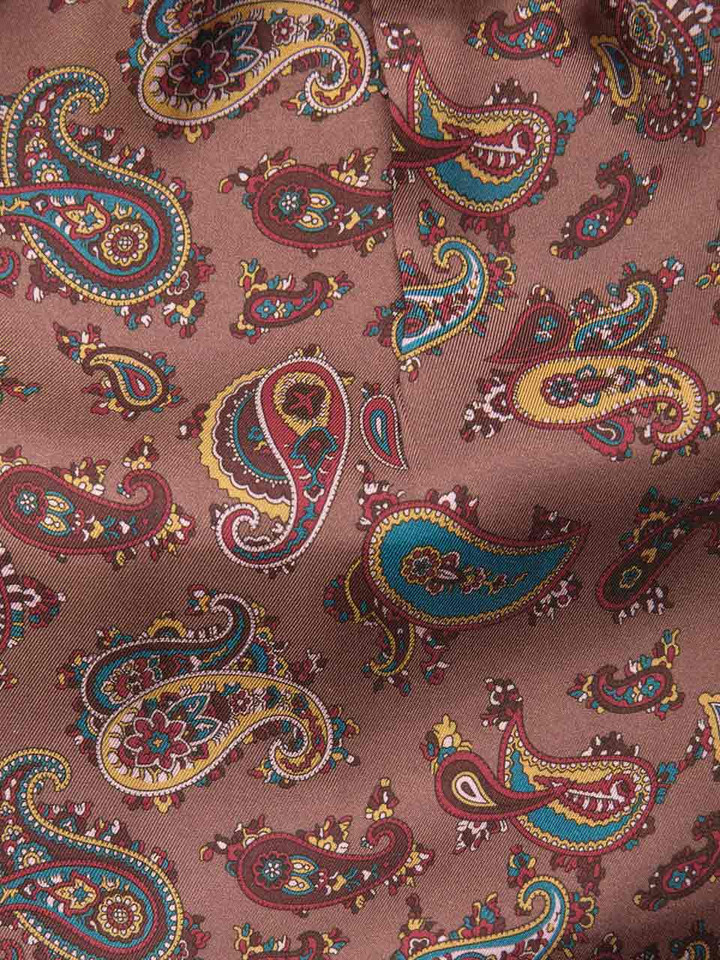 Walnut Silk Paisley Cravat