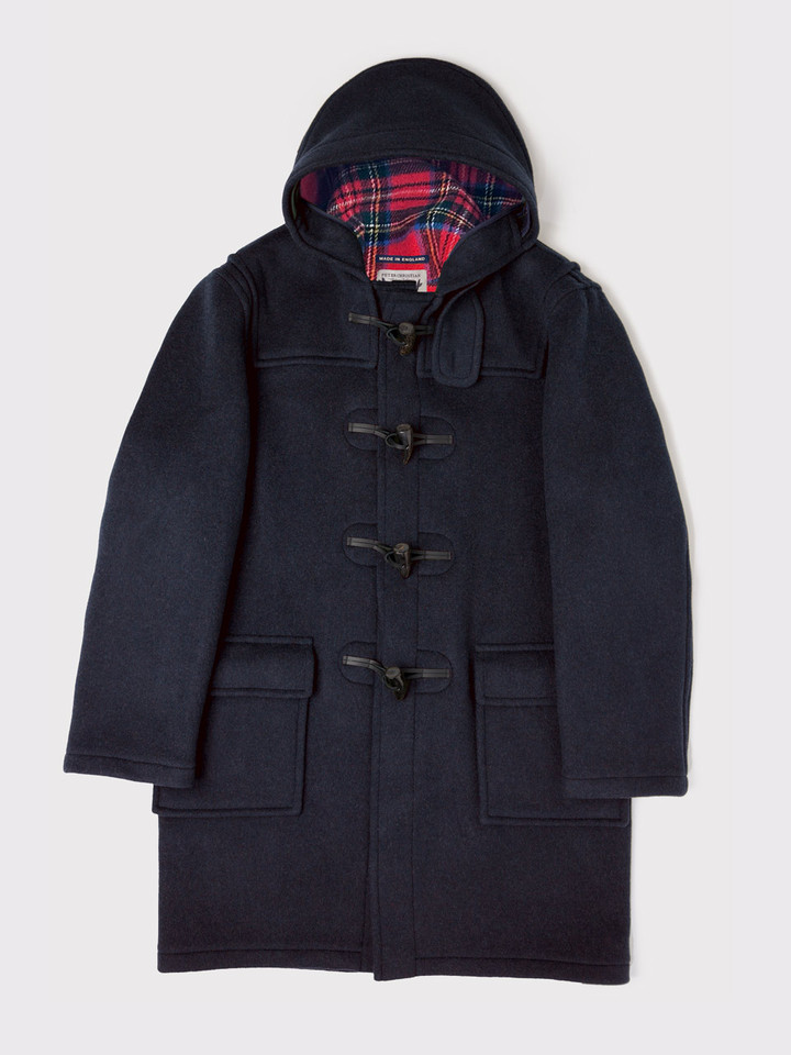 Navy Classic Duffle Coat Flat