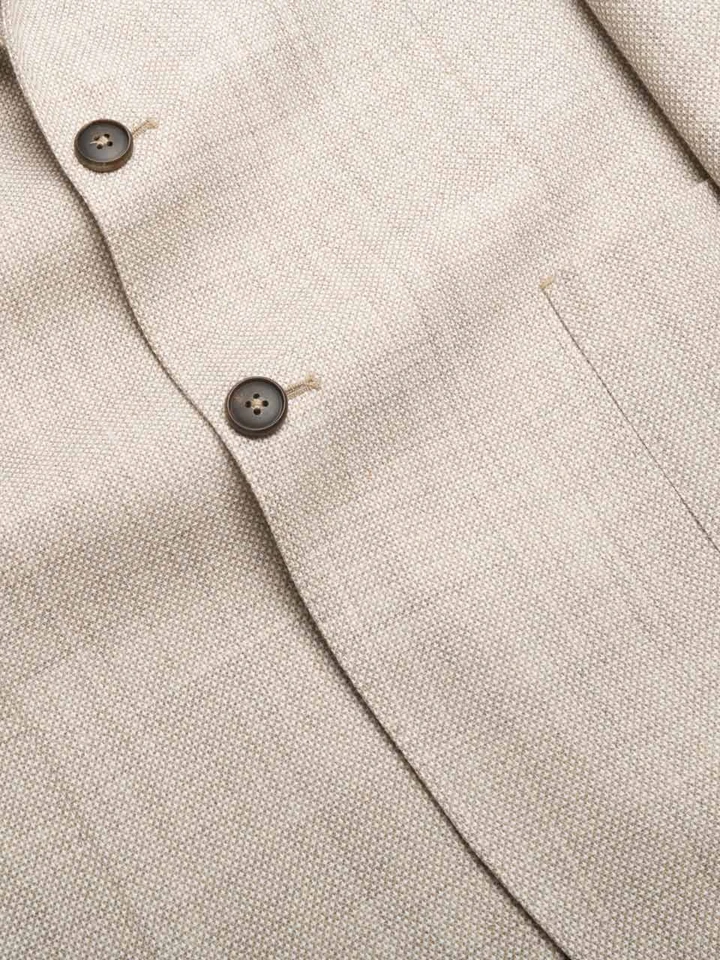 Wool & Egyptian Cotton Jacket Flat Buttons