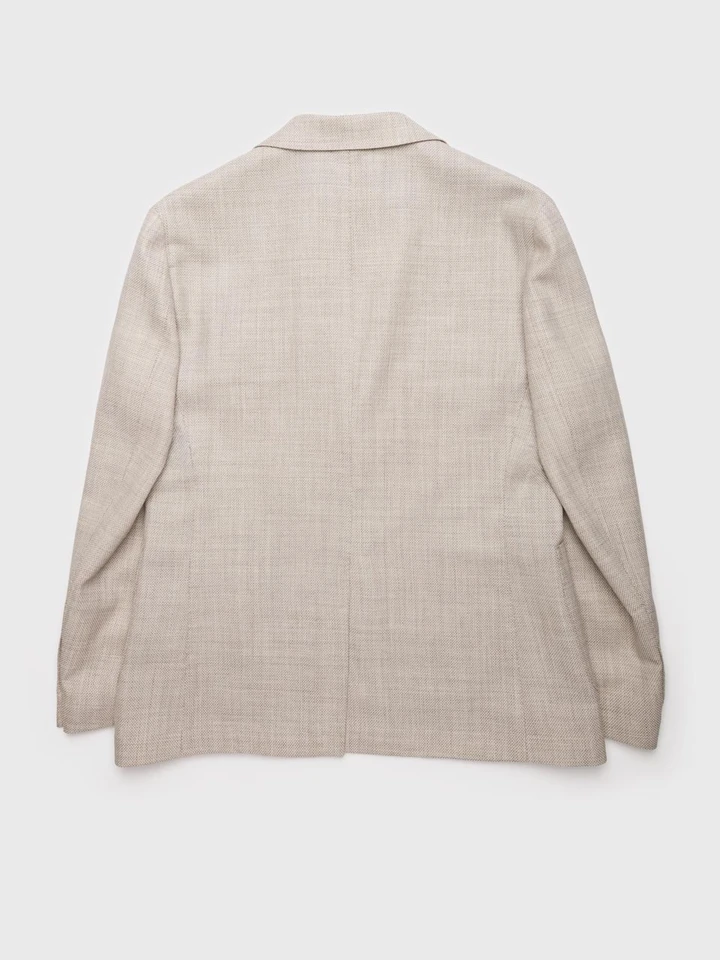 Wool & Egyptian Cotton Jacket Flat Back