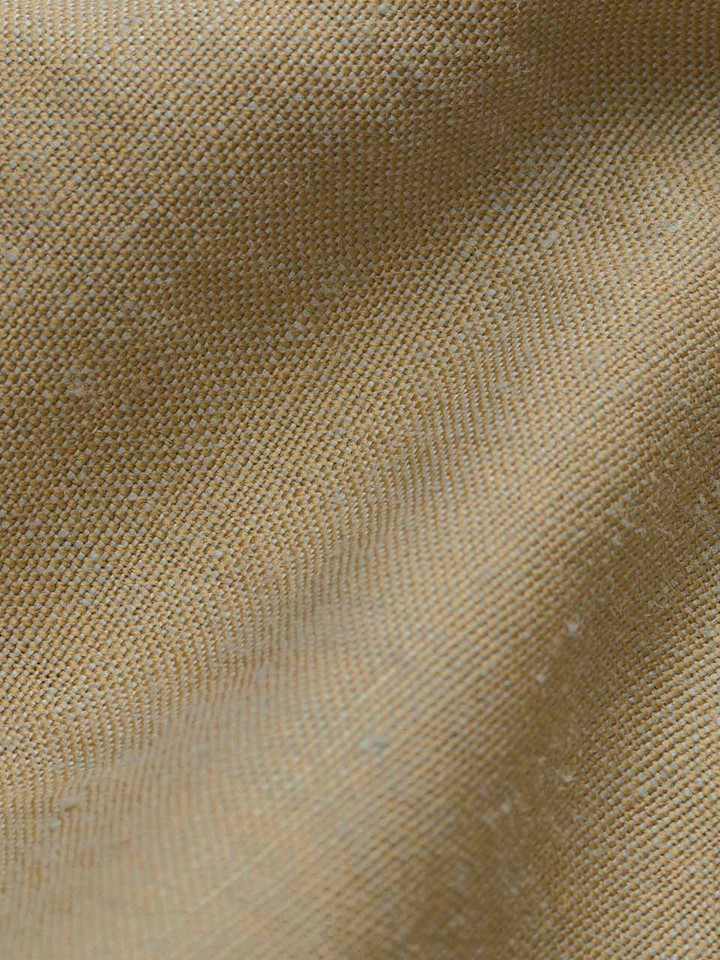 Mens Sand Linen & Wool Trousers Fabric Closeup