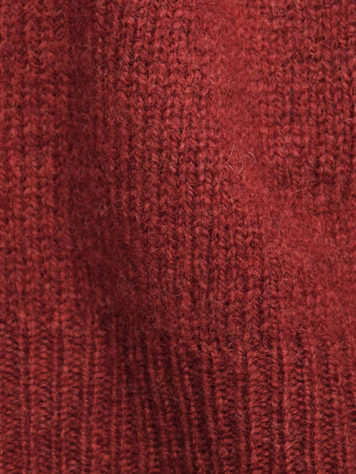 Rust Lambswool V Neck