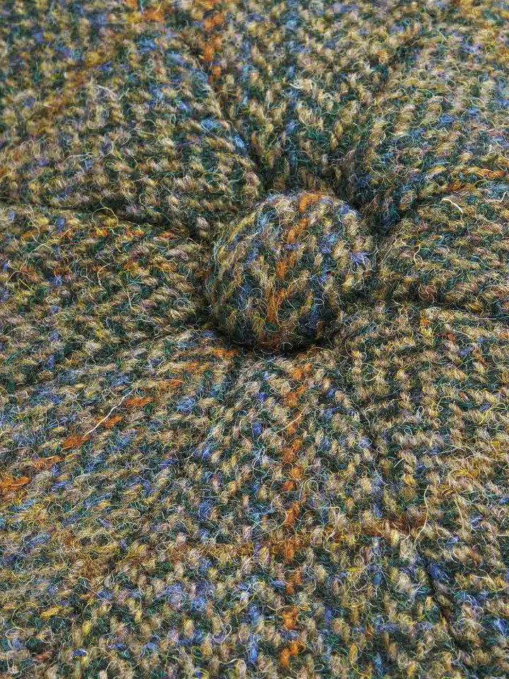 Moss Harris Tweed® Baker Boy Cap Closeup