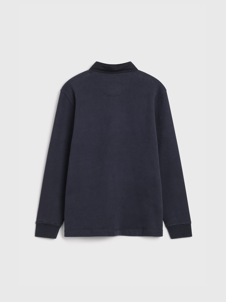 Mens Navy Rugby Sweatshirt