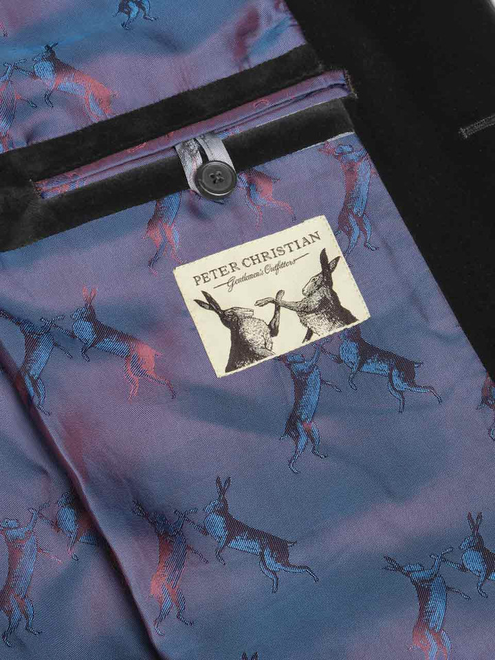 Black Velvet Nehru Gilet