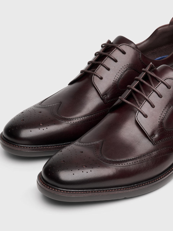 Dark Brown Casual Brogues Toes