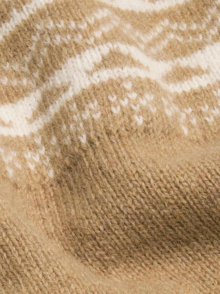 Caramel Aspen Fairisle Jumper Fabric