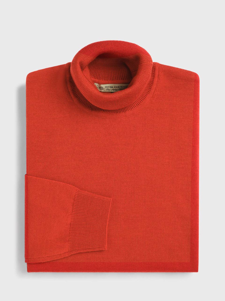 Spice Merino Polo Neck Jumper