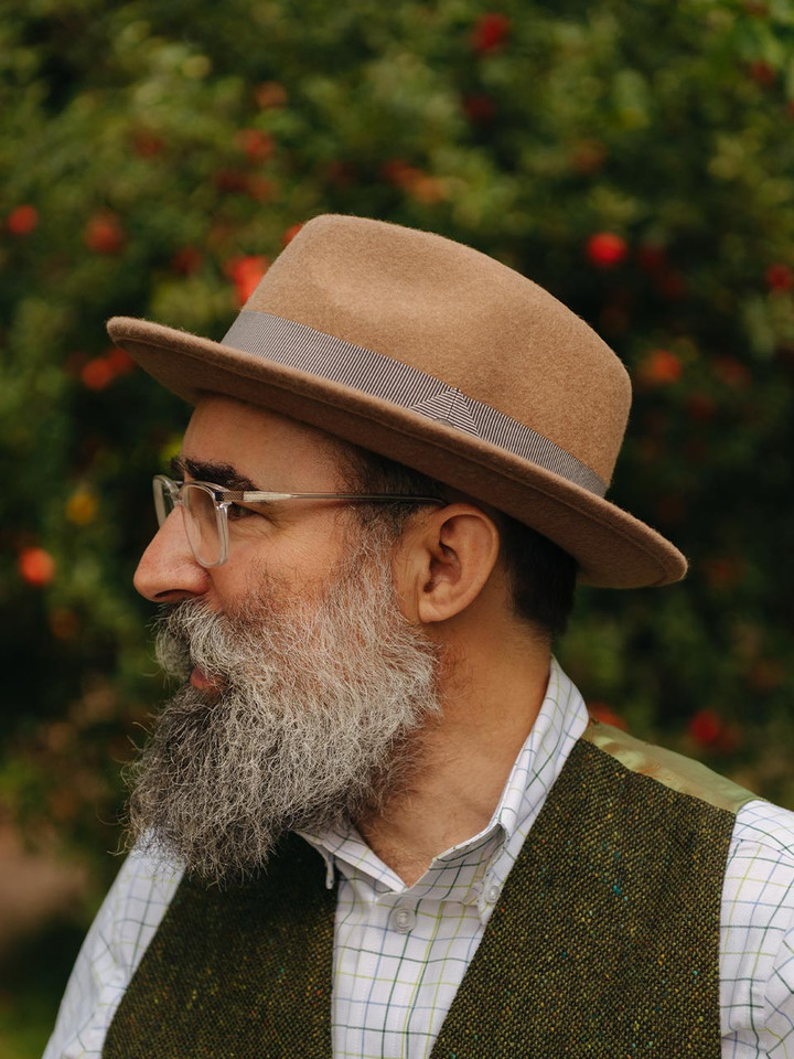 Bignose & Beardy Signature Look - Camel Wool Felt Hat