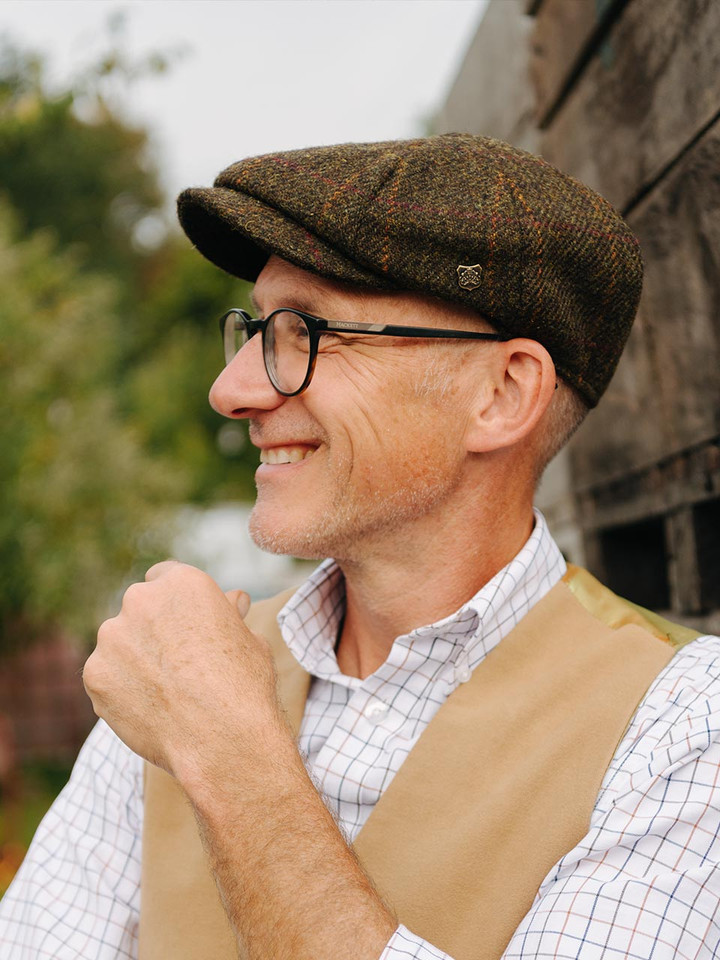 Bignose & Beardy Signature Look - Harris Tweed® Baker Boy Cap