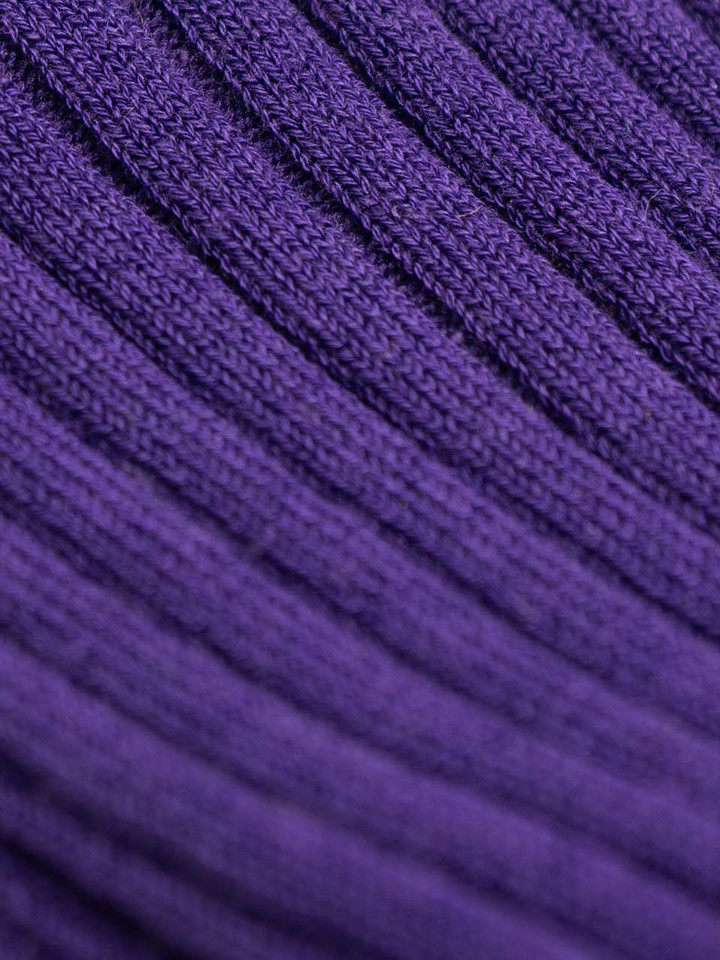 Colourful 6 Pair Sock Box - Purple Detail