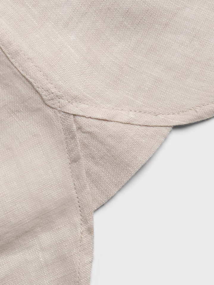 Natural Linen Nehru Shirt